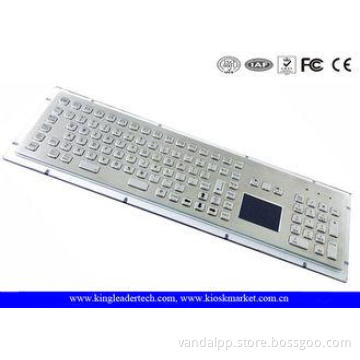 Customizable Industrial Keyboard With Touchpad Stainless St
